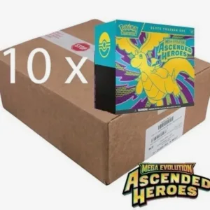 Pokemon TCG - Ascended Heroes ETB Case Of 10 Sealed Elite Trainer case